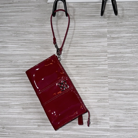 Authentic COACH Julia wristlet zippy wallet rare pink raspberry patent leather - Picture 13 of 17